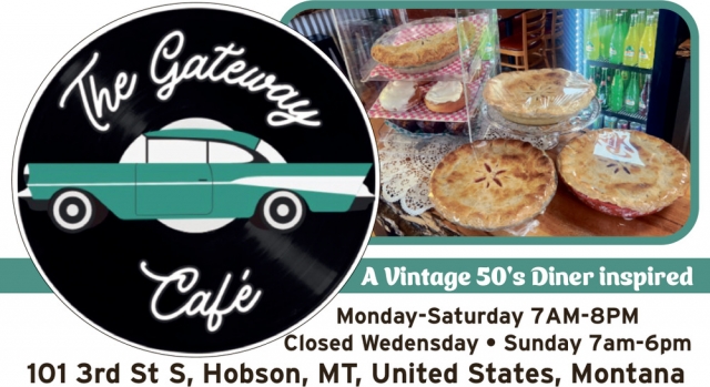 A Vintage 50's Diner Inspired, The Gateway Café, Hobson, MT