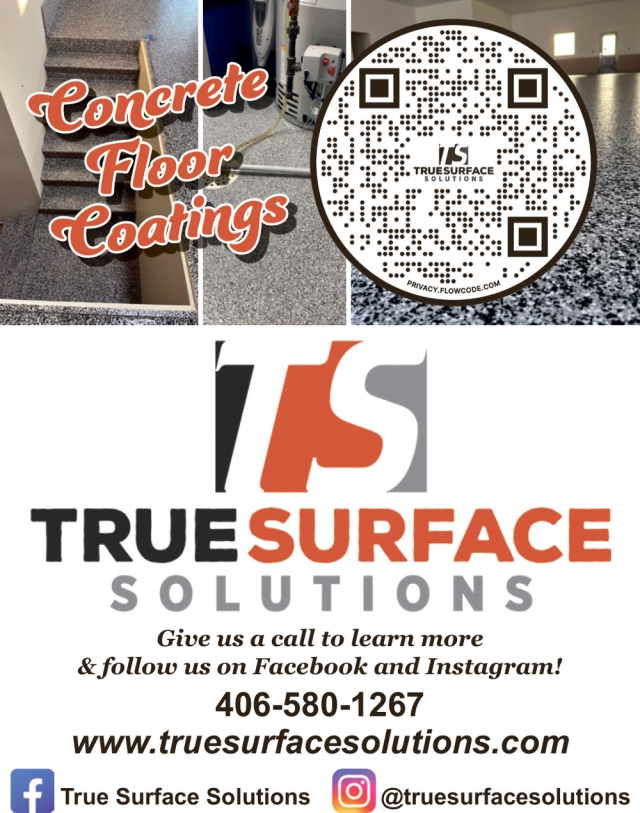 Concrete Floor Coatings, True Surface Solutions, Lewistown, MT