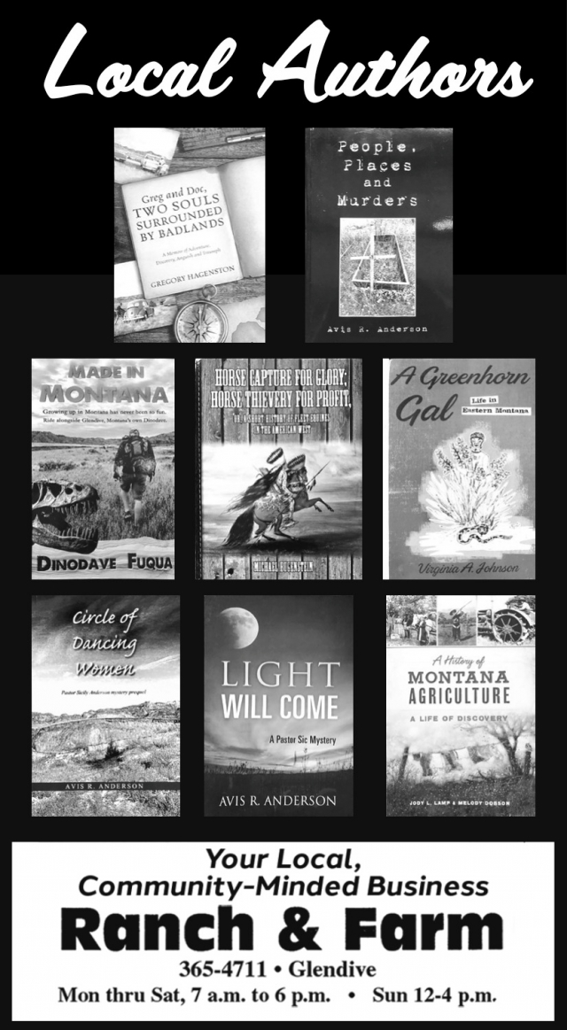 Local Authors, Ranch & Farm Ace Hardware, Glendive, MT