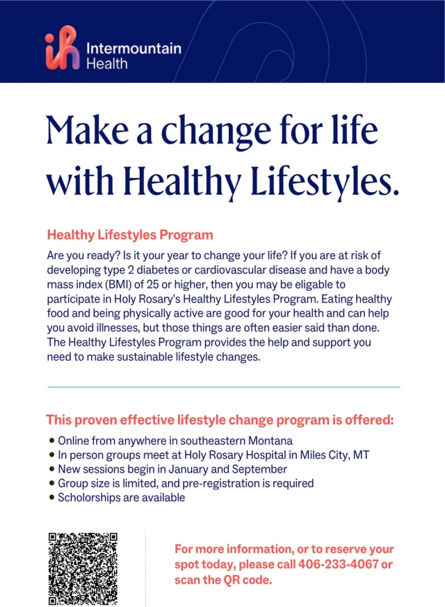 Make a Change for Life with Healthy Lifestyles, Intermountain Health - Dermatology, Billings, MT