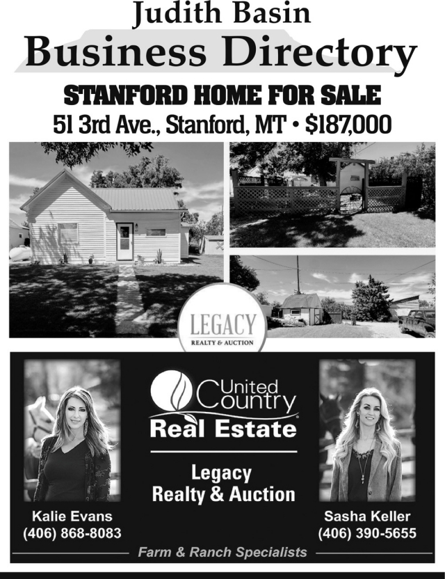 Farm & Ranch Specialists, Kalie Evans, Sasha Keller - United Country Real Estate, Raynesford, MT