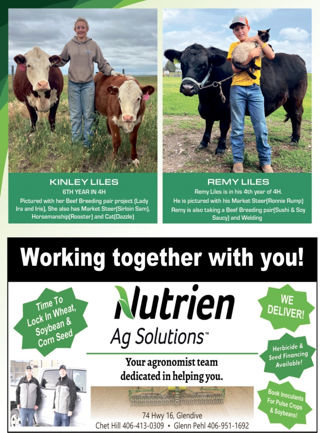 Working Together with You!, Nutrien Ag Solutions, Glendive, MT