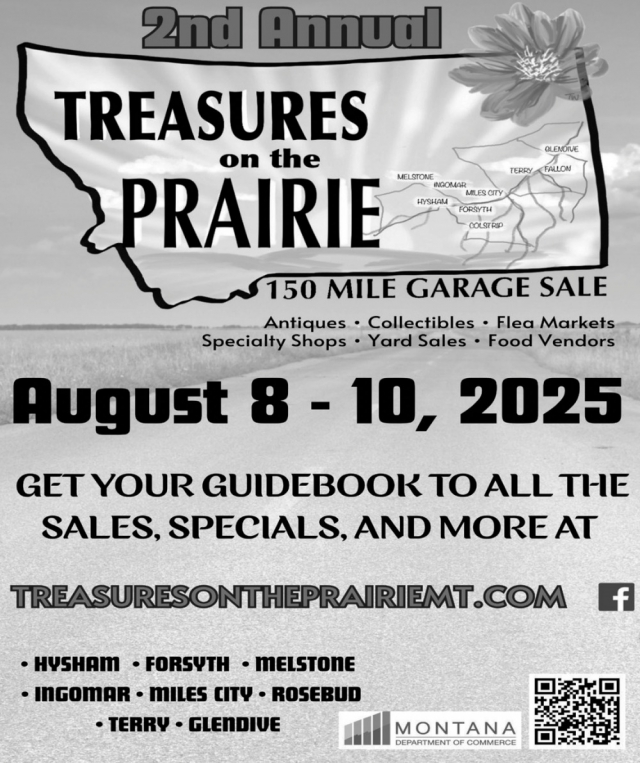 Antiques, Treasures of the Prairie (August 8-10, 2025), Forsyth, MT