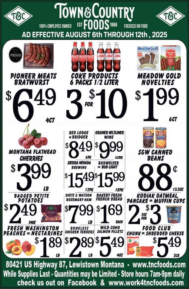 Foods, Town & Country Foods - Lewiston, Lewistown, MT