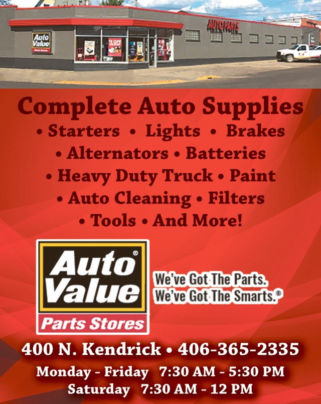 Complete Auto Supplies, Auto Value Parts Store - Kendrick