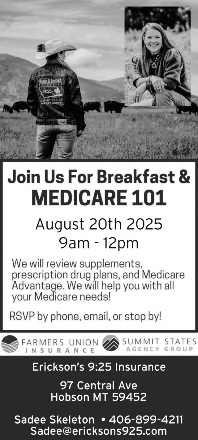 Medicare 101, Erickson's 9:25 Insurance Medicare 101 (August 20, 2025)