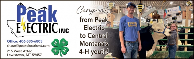 Electric Services, Peak Electric Inc, Lewistown, MT