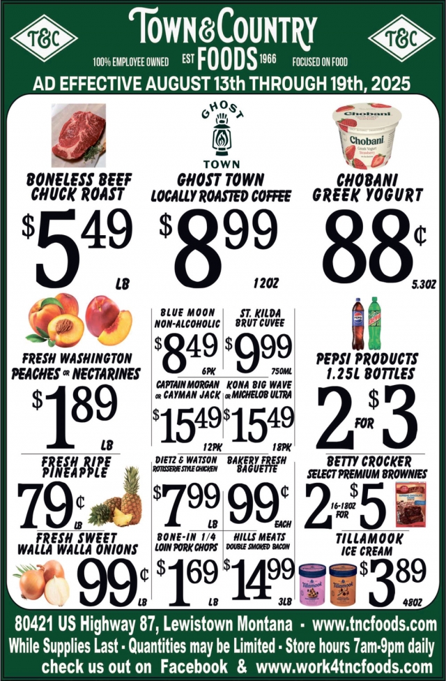 Foods, Town & Country Foods - Lewiston, Lewistown, MT