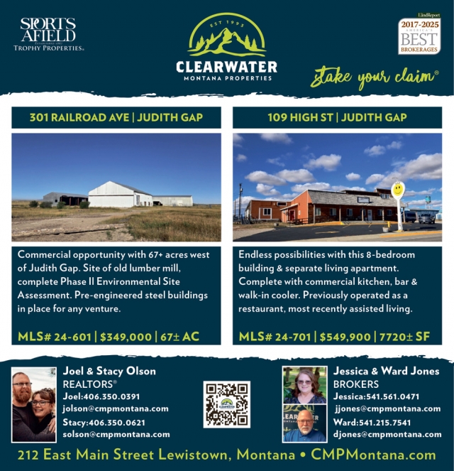 Take Your Claim, Clearwater Montana Properties - Joel & Stacy Olson / Jessica & Ward Jones