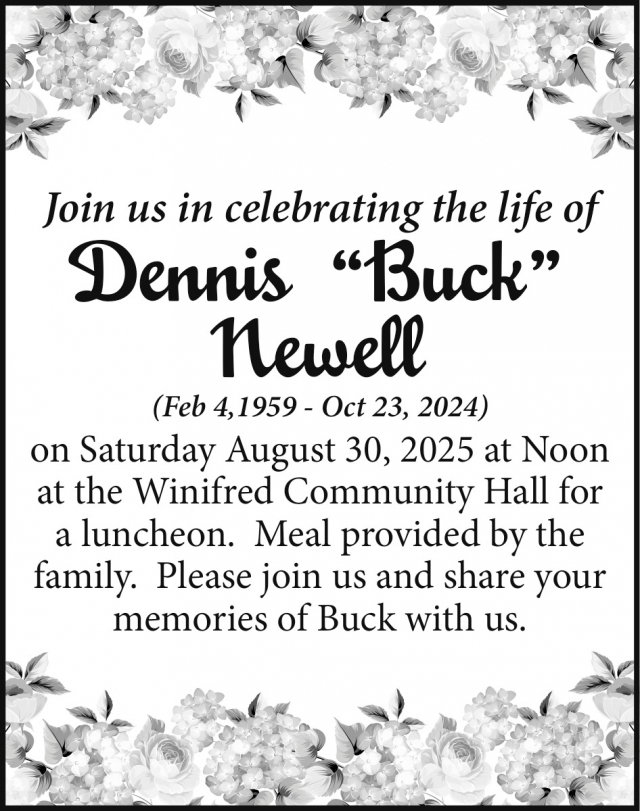 Dennis Newell, Obituaries, Glendive, MT