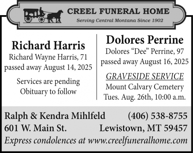 Funeral Home, Creel Funeral Home, Lewistown, MT