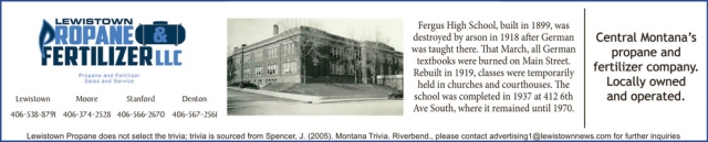 Propane Services, Lewistown Propane & Fertilizer LLC, Stanford, MT
