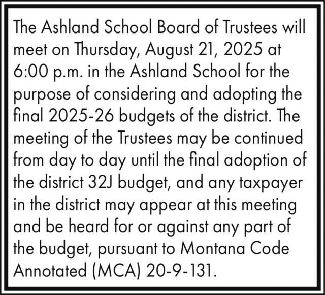 Meeting, Ashland Public School
