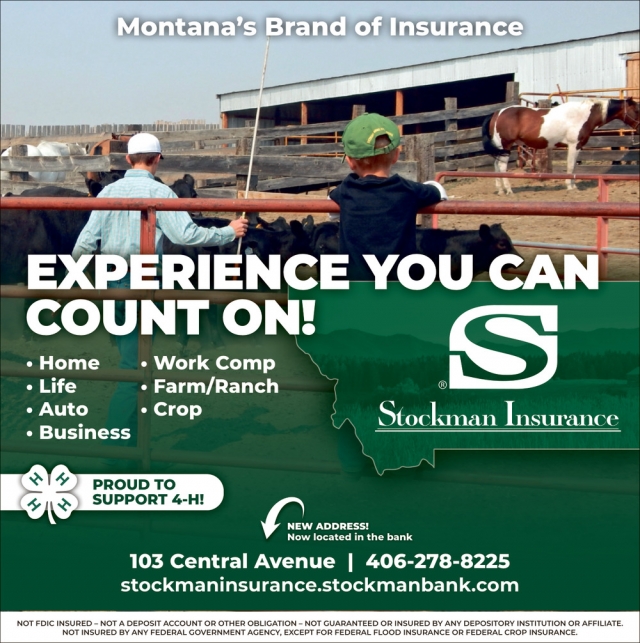 Montana's Brand of Insurance, Stockman Insurance - Stanford, Stanford, MT