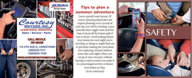 Tips to Plan a Summer Adventure, Courtesy Motors Inc