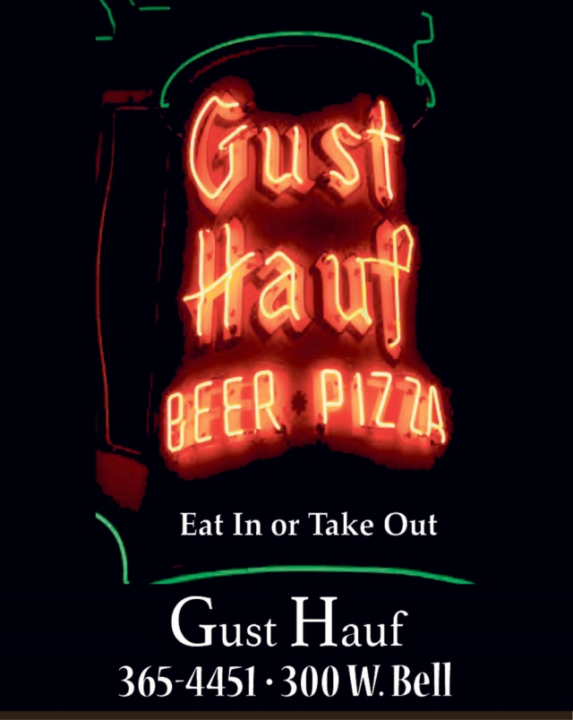 Beer - Pizza - Appetizers, Gust Hauf, Glendive, MT