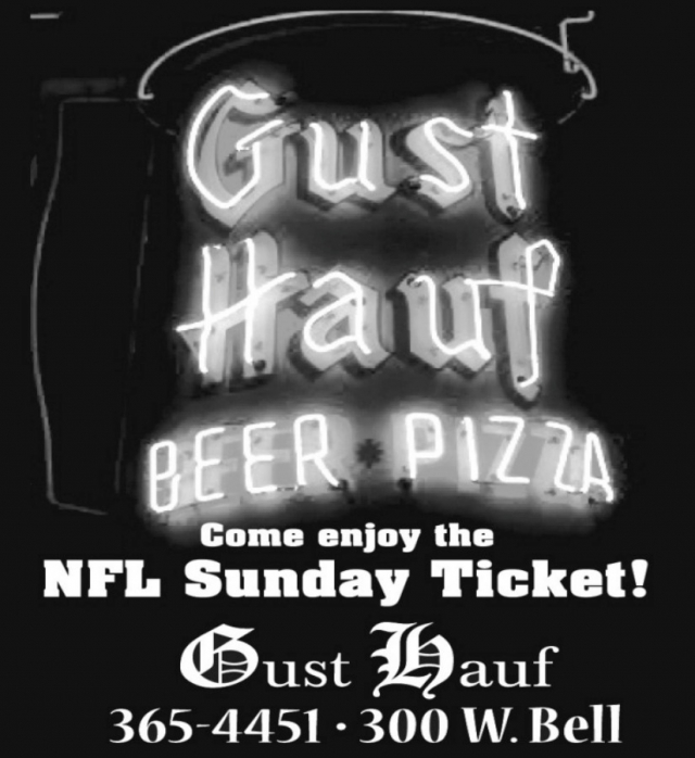 Come Enjoy the NFL Sunday Ticket!, Gust Hauf, Glendive, MT