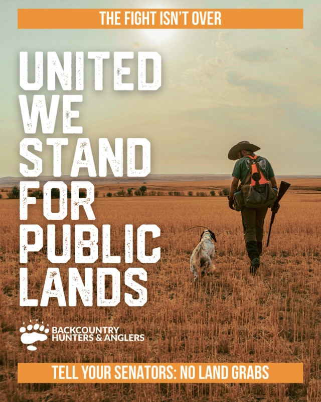 United We Stand for Public Lands, Backcountry Hunters & Anglers, Missoula, MT