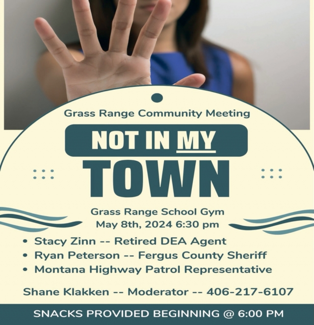 Not in My Town, Grass Range Community Meeting (May 8, 2024)