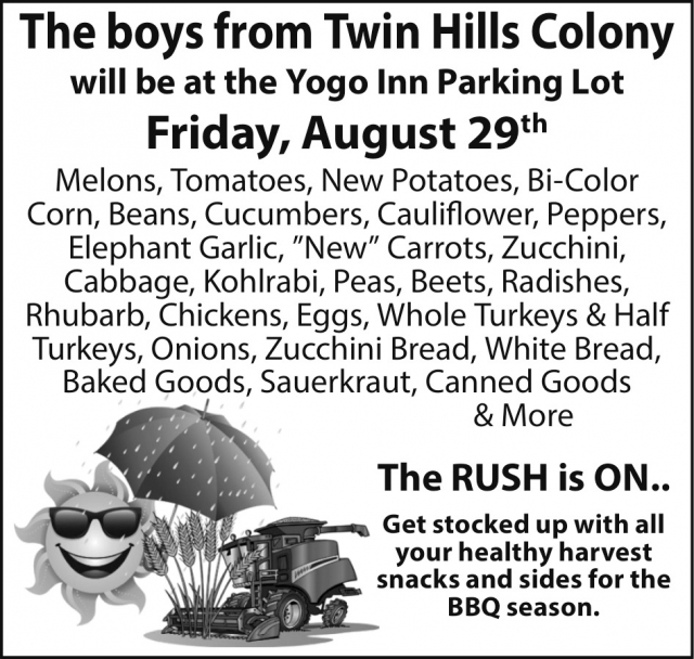The Rush Is On, Twin Hills Colony at The Yogo Inn Parking Lot (April 5, 2024), Lewistown, MT