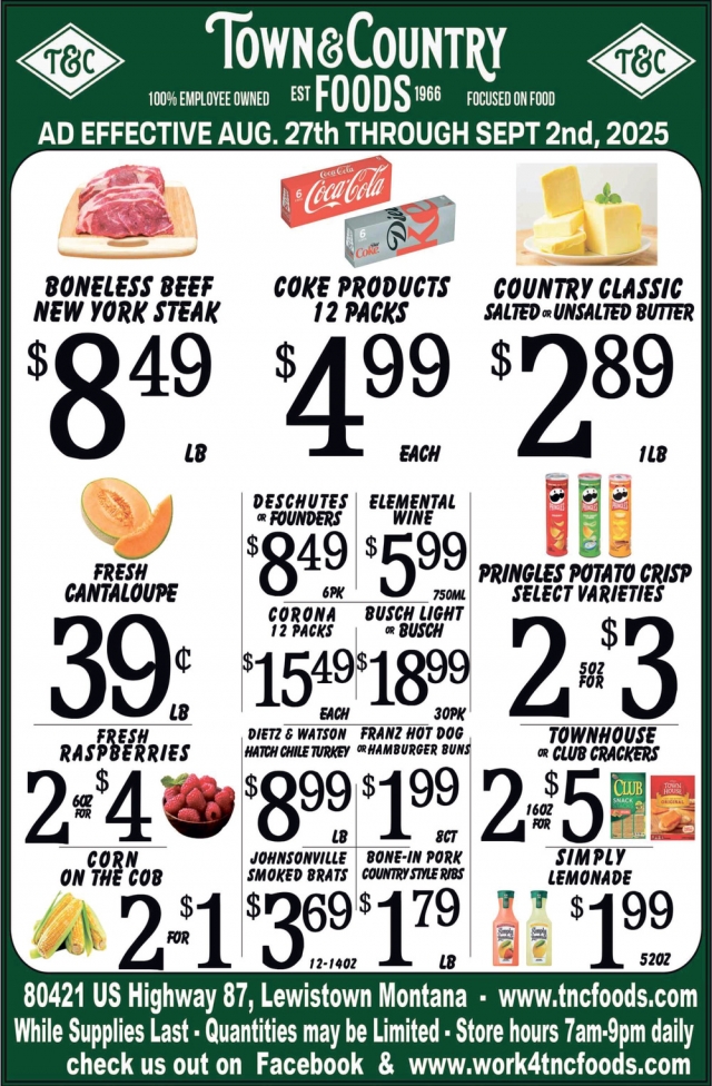 Foods, Town & Country Foods - Lewiston, Lewistown, MT