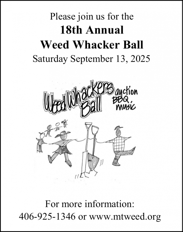 18th Annual Weed Whacker Ball, Montana Weed Control Association, Twin Bridges, MT