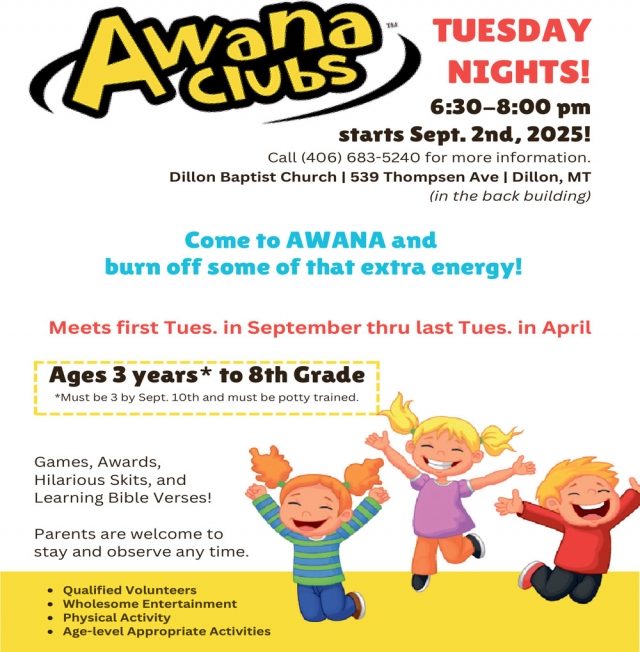 Awana Clubs, Dillon Baptist Church