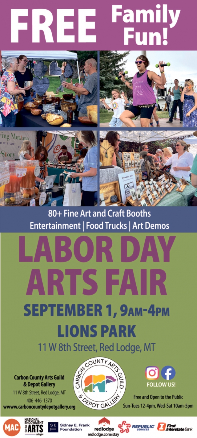 Free Family Fun!, Carbon County Arts Guild & Depot Gallery, Red Lodge, MT
