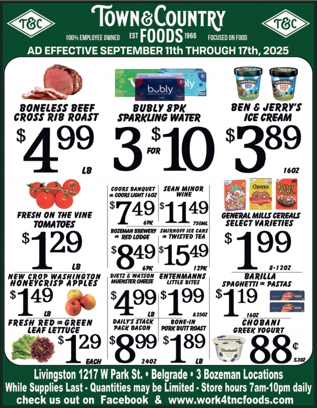 Foods, Town & Country Foods - Bozeman, Bozeman, MT