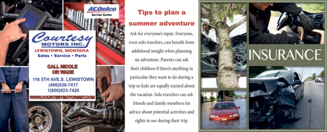 Tips to plan a Summer Adventure, Courtesy Motors Inc