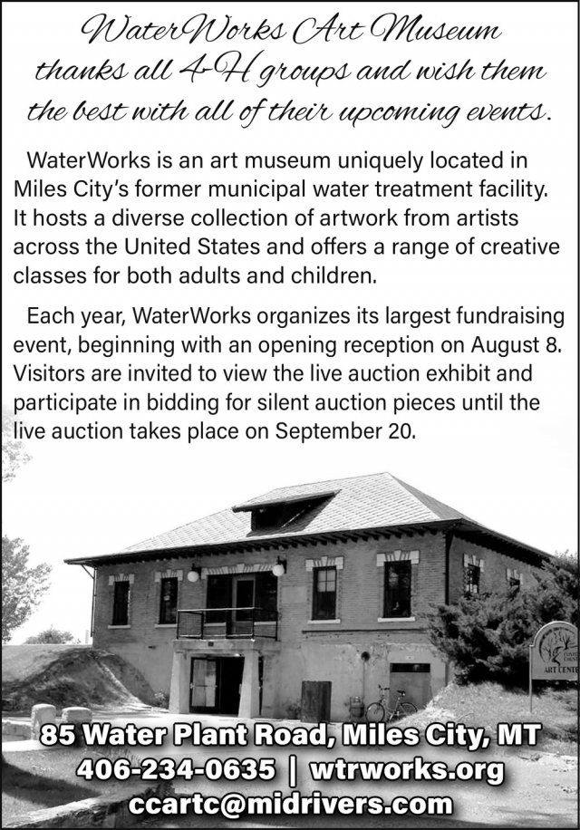 WaterWorks is an art museum, WaterWorks