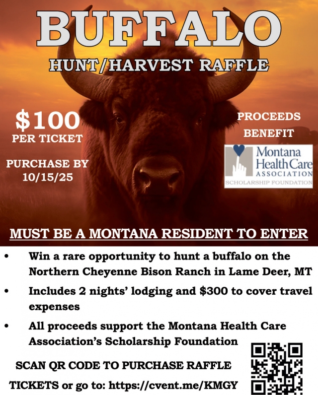 $100 Per Ticket, Buffalo Hunt/Harvest Raffle