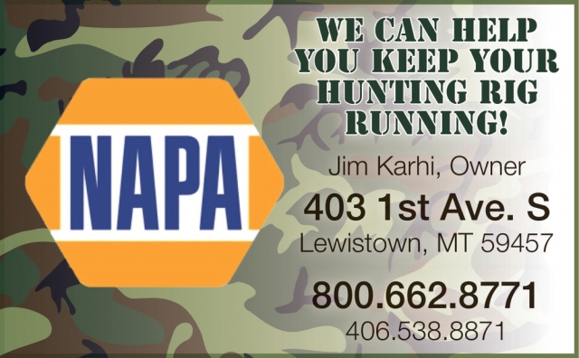 We Can Help You Keep Your Hunting Rig Running!, Napa - Lewistown, Lewistown, MT