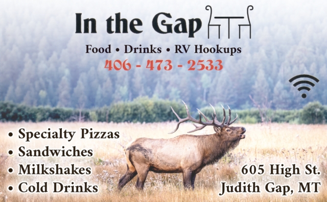 Specialty Pizzas, In the Gap, Judith Gap, MT