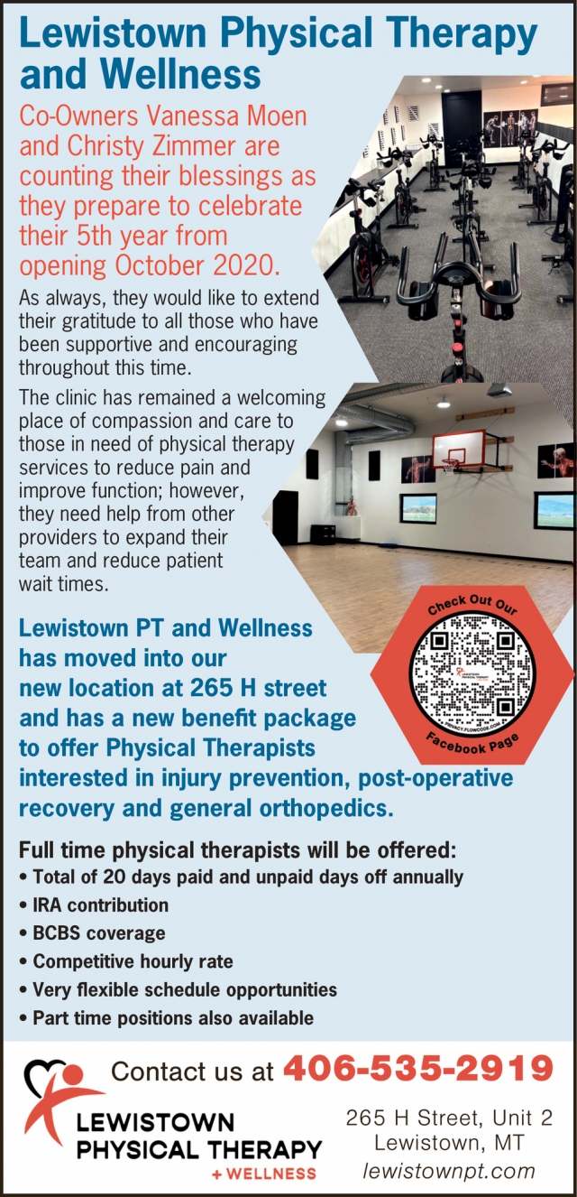 Physical Therapy, Lewistown Physical Therapy & Wellness, Lewistown, MT