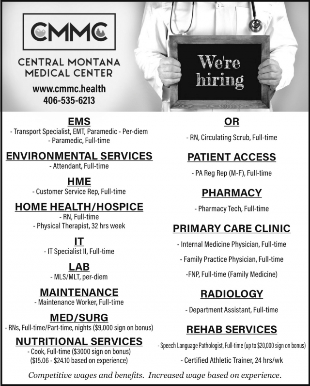 Environmental Services, Central Montana Medical Center, Lewistown, MT