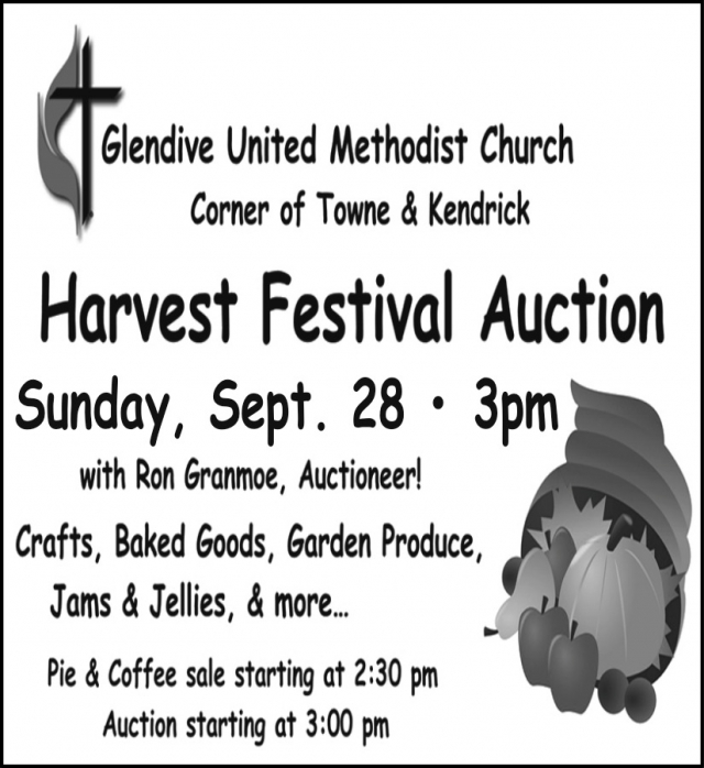 Harvest Festival Auction, Glendive United Methodist Church, Glendive, MT