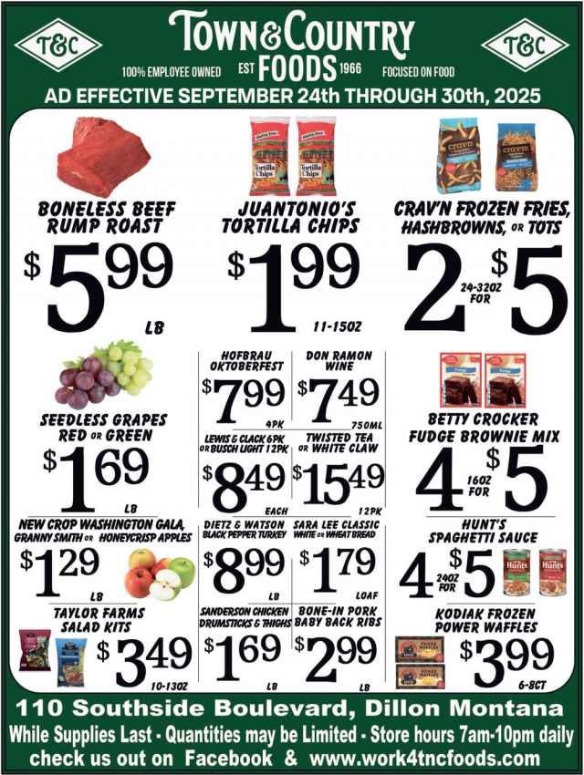 Foods, Town & Country Foods - Dillon, Dillon, MT