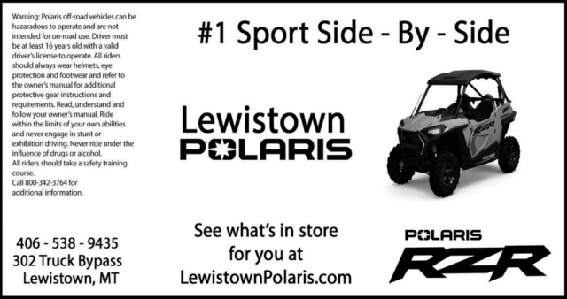 #1 Sport Side - By - Side, Lewiston Polaris, Lewistown, MT