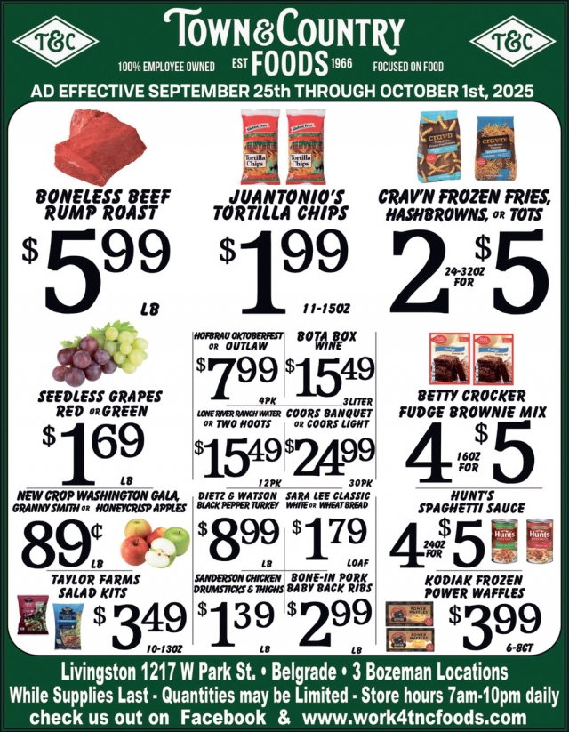 Foods, Town & Country Foods - Bozeman, Bozeman, MT