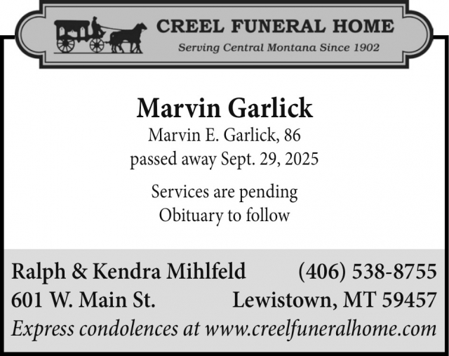 Funeral Home, Creel Funeral Home, Lewistown, MT