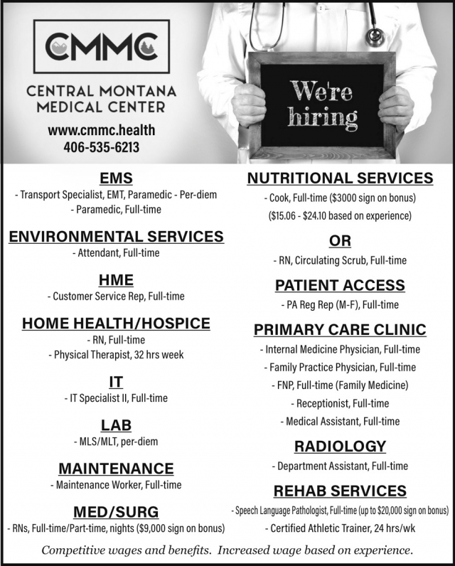 EMS, Central Montana Medical Center, Lewistown, MT