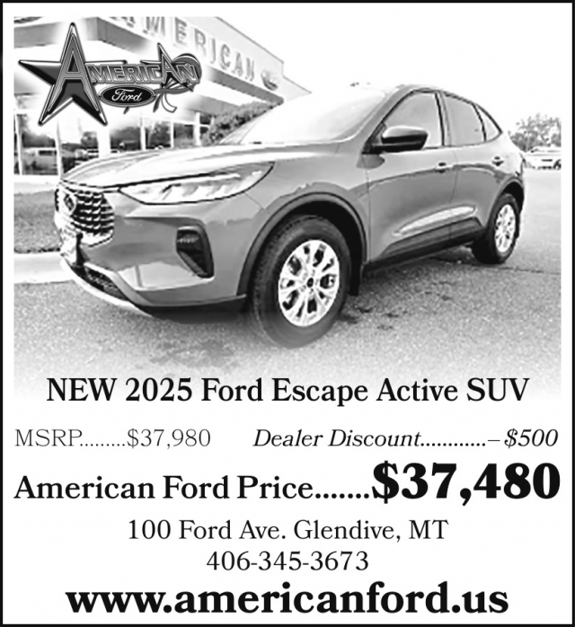 New 2025 Ford Explorer Active SUV, American Ford - Glendive, Glendive, MT