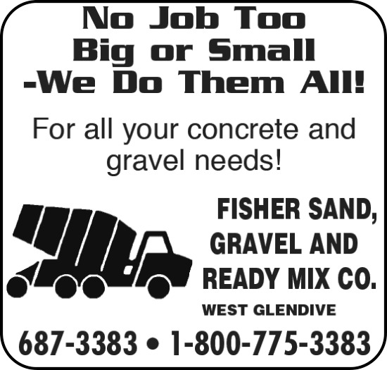 For All Your Concrete and Gravel Needs!, Fisher Sand & Gravel Co, Glendive, MT