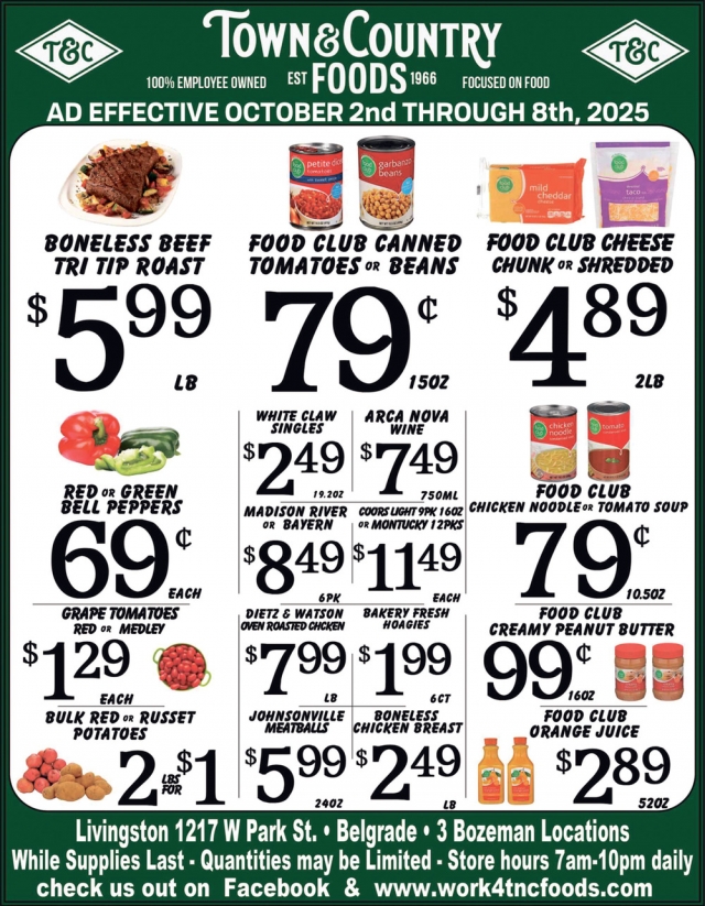 Foods, Town & Country Foods - Bozeman, Bozeman, MT