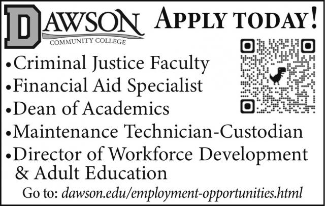 Criminal Justice Faculty, Dawson Community College, Glendive, MT