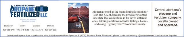 Propane Services, Lewistown Propane & Fertilizer LLC, Stanford, MT