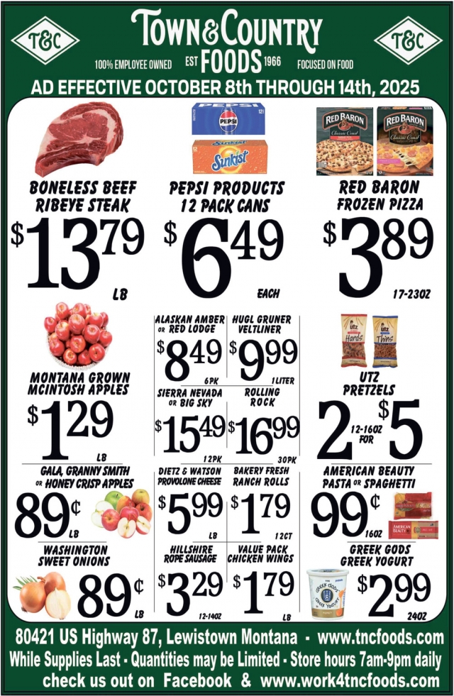 Foods, Town & Country Foods - Lewiston, Lewistown, MT