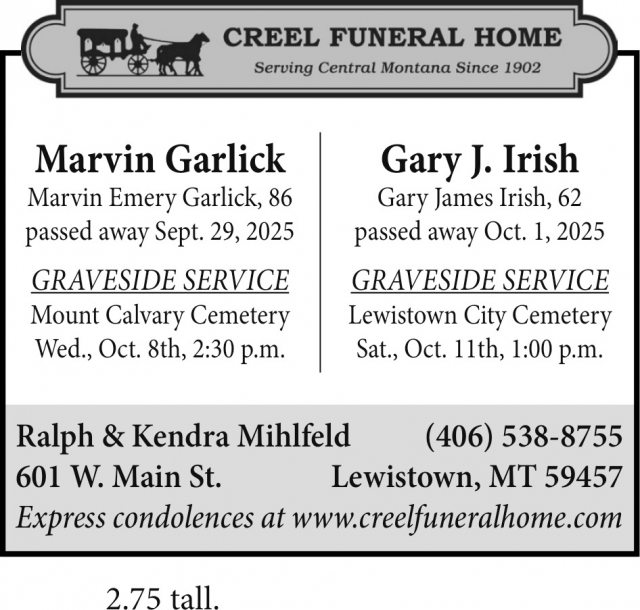 Funeral Home, Creel Funeral Home, Lewistown, MT