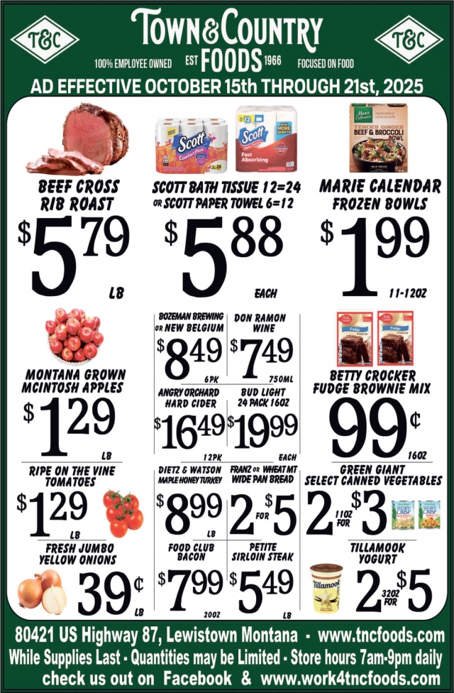 Foods, Town & Country Foods - Lewiston, Lewistown, MT